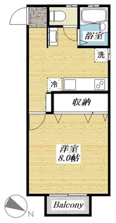 メゾンフルセ【2階】の間取り