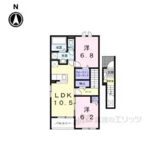 ラ・メゾン・セレニテ【2階】の間取り