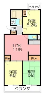 グレイスコート【3階】の間取り