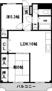 ラディア石田【3階】の間取り