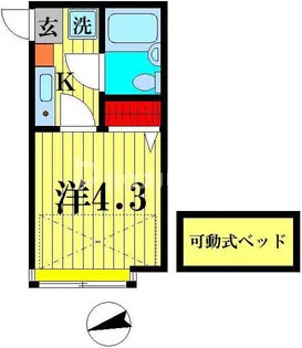 ヒルトップ北松戸【1階】の間取り