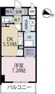 ビューテラス大道【5階】の間取り