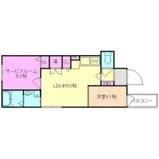 わいわいロード粉浜【1階】の間取り
