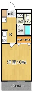 メゾンアソシエ【1階】の間取り