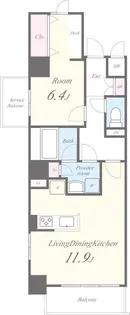 GARDEN COURT A 高島平【5階】の間取り