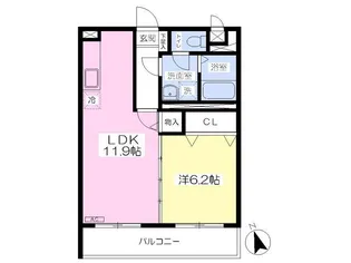 ディオス清水ステーション【1階】の間取り