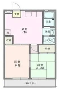マンションヤジマA【1階】の間取り