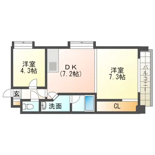 エルフィーネ本町【4階】の間取り