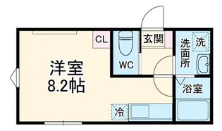 カーサ・ソラティオ東橋本【3階】の間取り