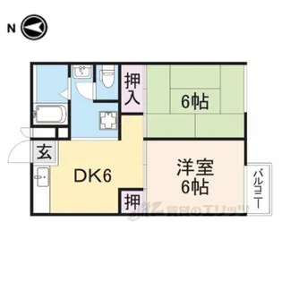 コーポユーエムイー【1階】の間取り