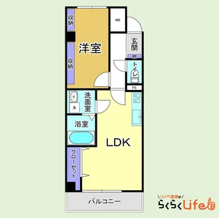 ハイライフ鶴見末吉【1階】の間取り