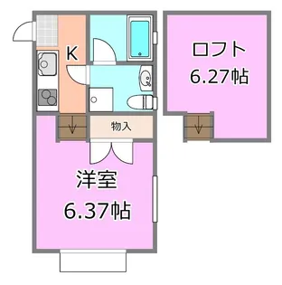 オリーブハイム【1階】の間取り