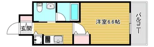 ファーストフィオーレ難波ウエスト【11階】の間取り