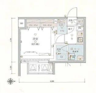 リヴシティ両国四番館【4階】の間取り