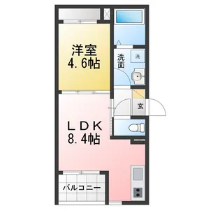 Kirari長町【1階】の間取り