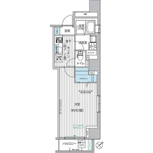 ベルテンポ赤坂【5階】の間取り