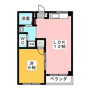 コーポみらい【4階】の間取り