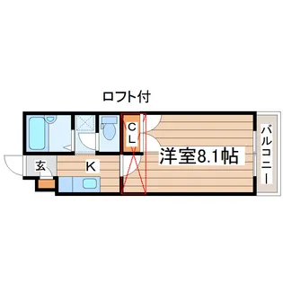 プリベール仙台21【2階】の間取り