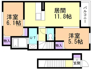 シャーメゾンホワイトプレミアス【2階】の間取り