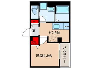 カーサポルト【4階】の間取り