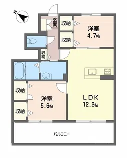 サンテラス【1階】の間取り