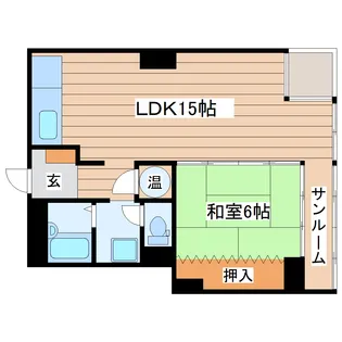 グランドメゾン片平【8階】の間取り