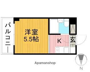 グローリア初穂武蔵境【4階】の間取り