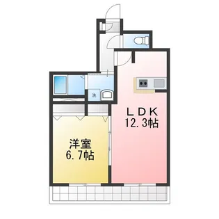 カステリヨンハウス【3階】の間取り