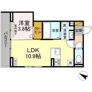 D-SOLACE稲毛台町【2階】の間取り