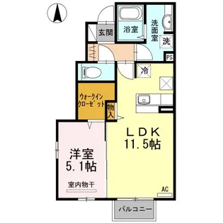 コンフォルト ドゥ【1階】の間取り
