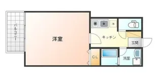 アルファキューブ西大島【4階】の間取り