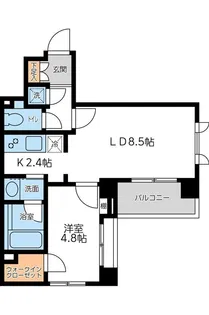 CITY SPIRE 若松町【4階】の間取り
