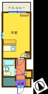 ワコーレ北千住II【3階】の間取り