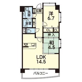 キャッスルビュー【1階】の間取り