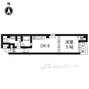 MORE河原町1【5階】の間取り