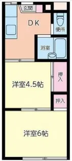 長沼熊谷ハイツ【1階】の間取り