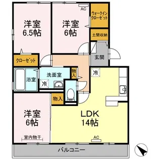 アグライア A棟【3階】の間取り
