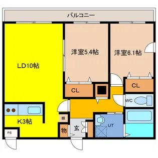 De la porte【4階】の間取り