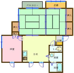 メゾンミルフォード【1階】の間取り