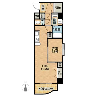エルシャトー【4階】の間取り