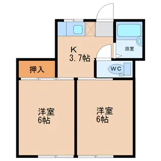 ビレッジ青山【1階】の間取り
