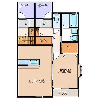 プリマ・クラッセB棟【1階】の間取り