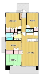 ル・シェモア東伊場【7階】の間取り