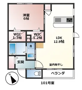 ヴィラK【1階】の間取り