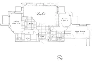 青山第一マンションズ【18階】の間取り