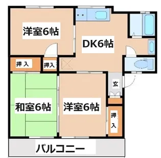 ブレマ平野C【2階】の間取り