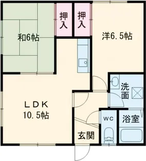 トレンディ美原【2階】の間取り