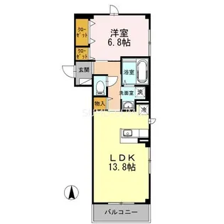 スカイヴィラージュ【3階】の間取り