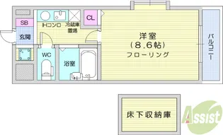 ルーメスト原町【5階】の間取り