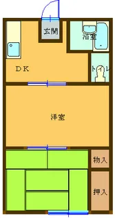 ガーデンハイツ B【2階】の間取り
